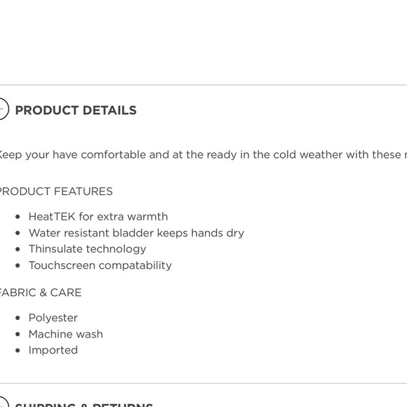 Tek Gear men’s gloves NWT black L/XL (#12) - Picture 2 of 9